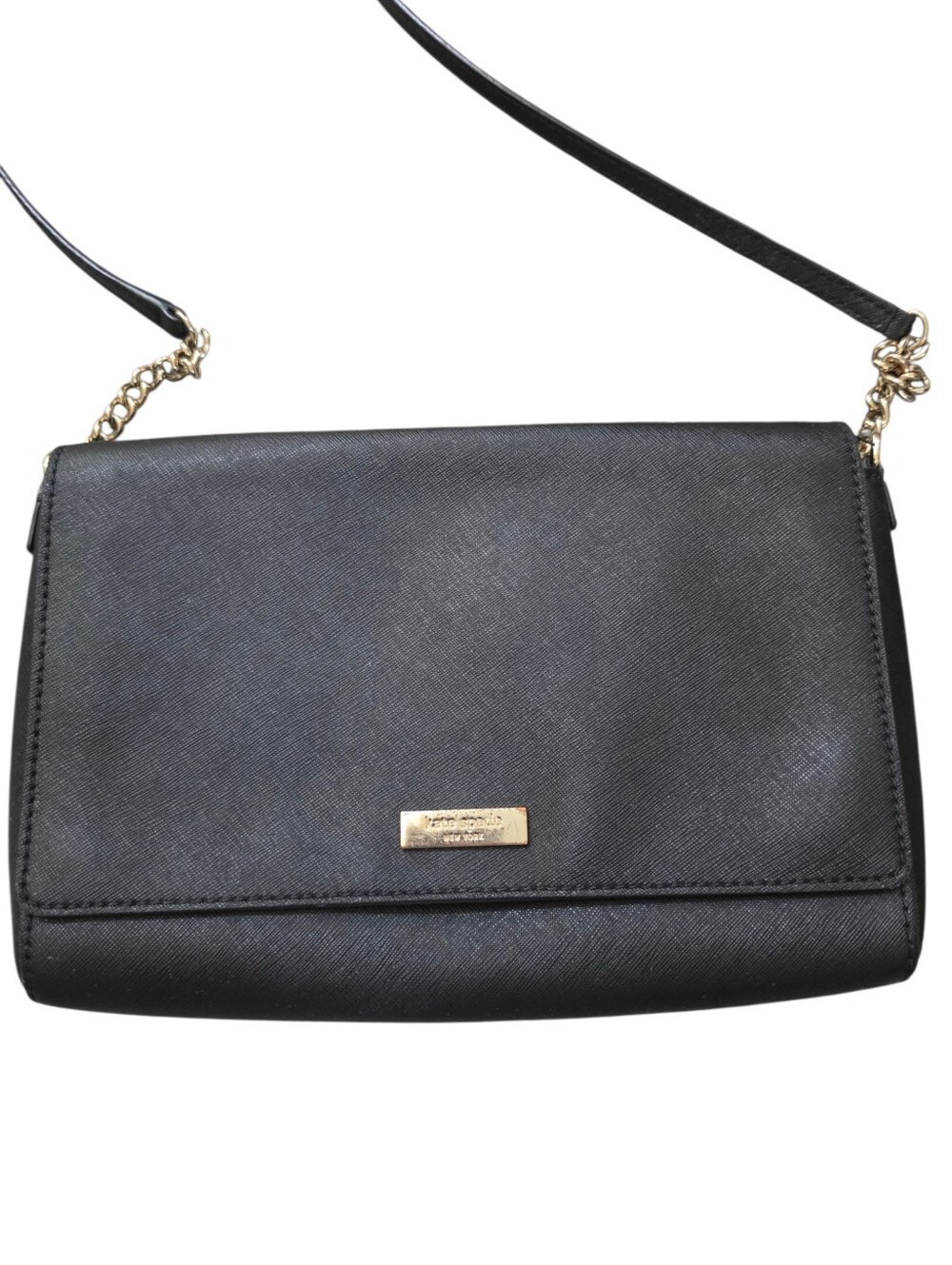 Kate Spade New York Tilden Place Alek Crossbody Bag Black Saffiano Leather